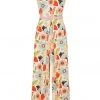 New In Bright & Beautiful Maggie Songbird 70's Jumpsuit In Multi
