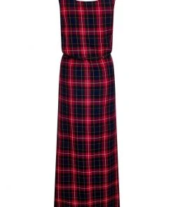 Bright & Beautiful Jamie Tartan 70's Dress Red
