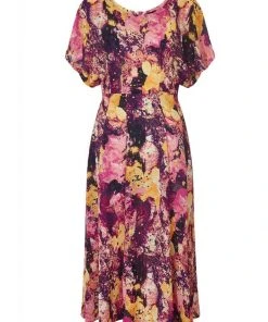Bright & Beautiful Jenny Marble Galaxy 60's Dress