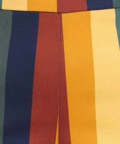 Bright & Beautiful Penny Primary Stripe 70's Trousers Multi