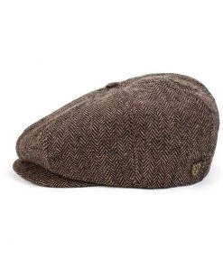 Brixton Brood Snap Cap Brown Khaki