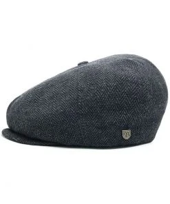 Brixton Brood Snap Cap Grey Black New In