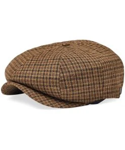 Brixton Brood Snap Cap Camel Black New In