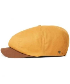 Brixton Report Snap Cap Mustard Brown New In