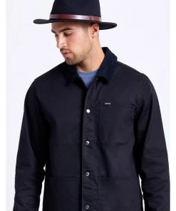 Brixton Messer Fedora Hat Black New In