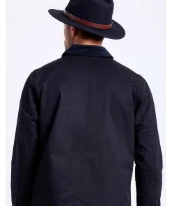 Brixton Messer Fedora Hat Black New In