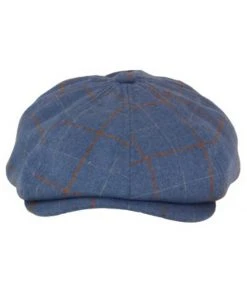 Brixton Brood Lion Plaid Snap Cap Slate Blue