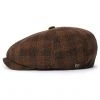 Brixton Brood Snap Cap Bison Brown New In