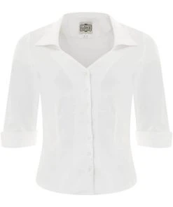 Collectif Mona 50's Shirt White