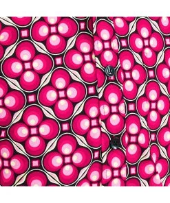 New In Chenaski Mens Dotsgrid 70's Shirt Red