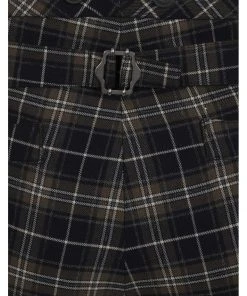 New In Chet Rock Mens Chuck Tartan Trousers Green