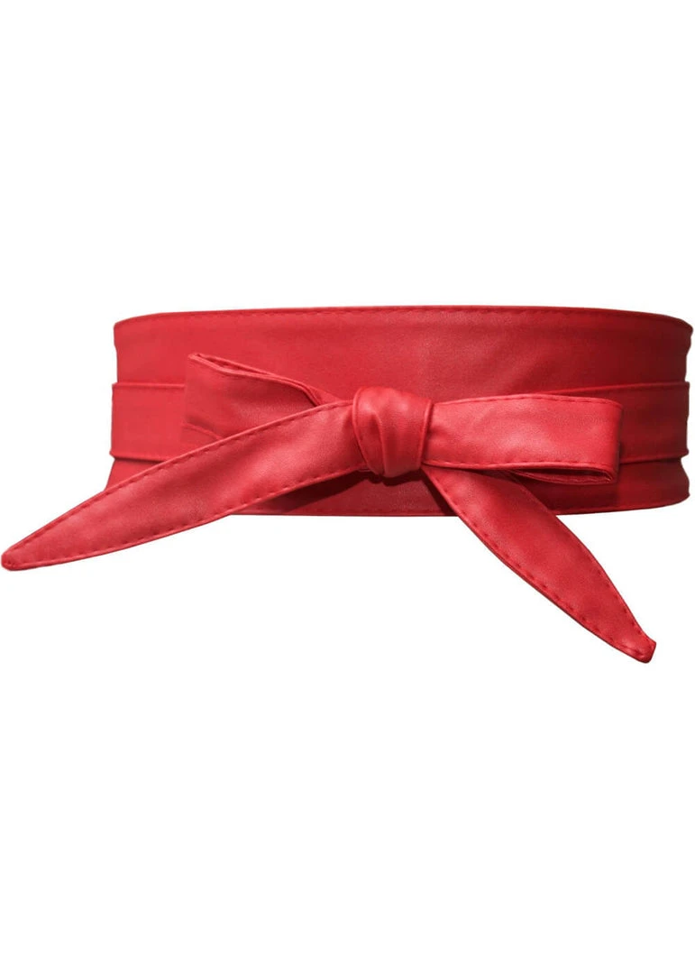 Collectif Obi Belt Red New In