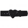 Collectif Adore Heart 50's Belt Black New In