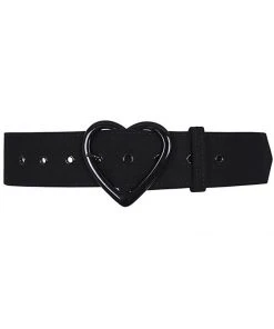 Collectif Adore Heart 50's Belt Black New In