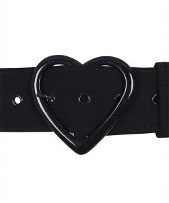 Collectif Adore Heart 50's Belt Black New In