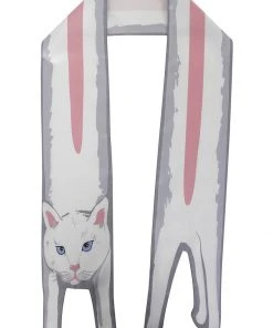 Collectif White Kitty Scarf White New In