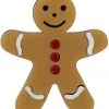 Collectif Gingerbread Man Christmas Brooch Brown New In