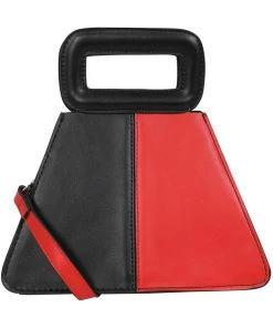 Collectif Susie Two Tone 60's Bag Black Red