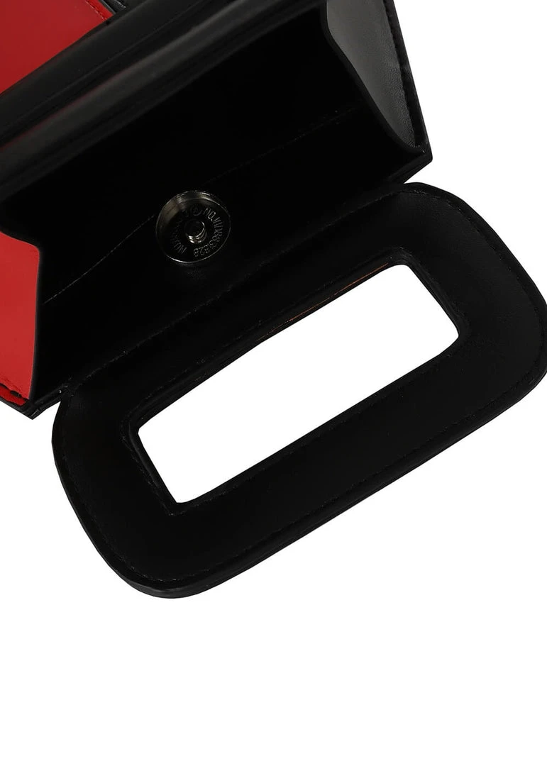 Collectif Susie Two Tone 60's Bag Black Red