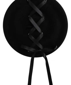 New In Collectif Suzette Ribbon 50's Beret Black