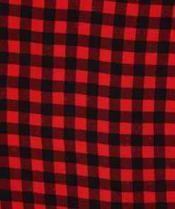 Collectif Sarah Check Square Scarf Red New In