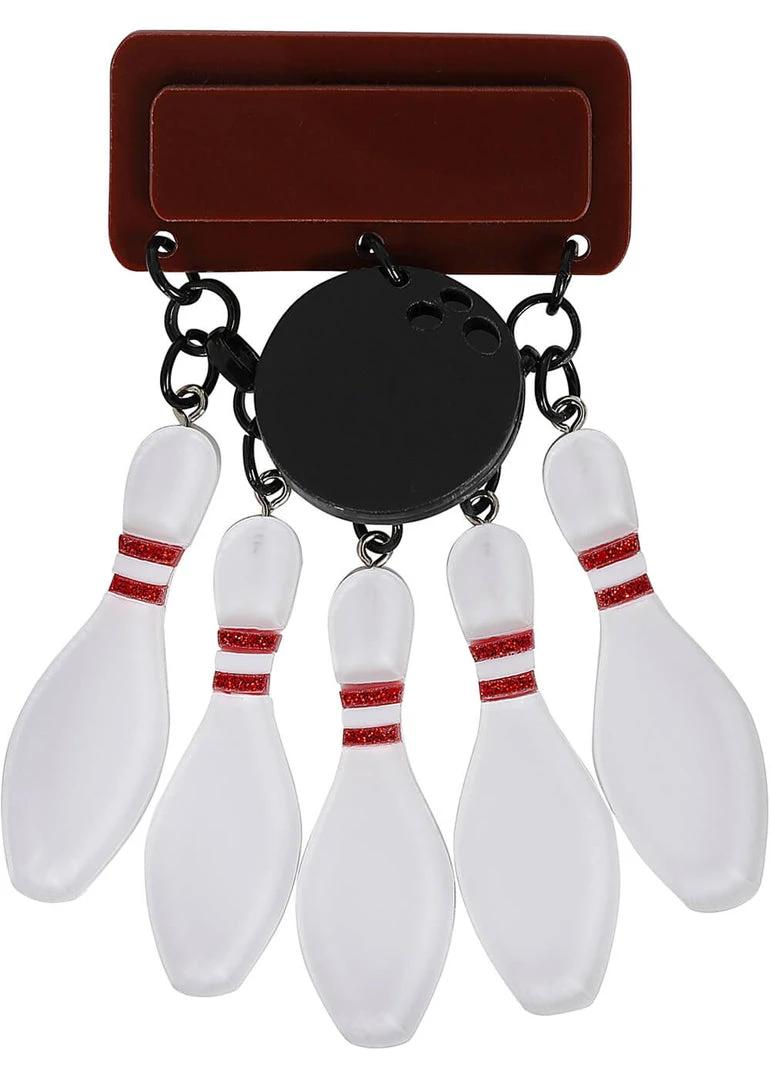 New In Collectif Bowling Pins 50's Broche Multicolour