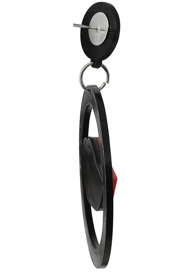 New In Collectif Vampy Kiss Vampire Earrings Black