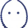 New In Collectif Natalie Bead Set Necklace Blue