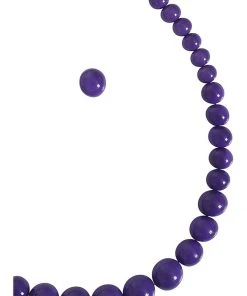 New In Collectif Natalie Bead Set Necklace Earrings Violet