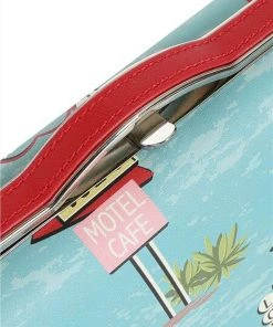 Collectif Carrie Motel 50's Handbag Blue New In