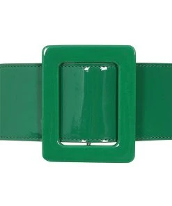 Collectif Tamiko Patent 60's Belt Green