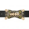 Collectif Camilia Leopard Belt Black