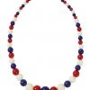 New In Collectif Kiria Nautical 40's Kette Red White Blue