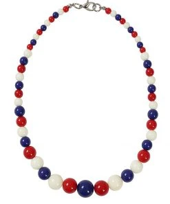 New In Collectif Kiria Nautical 40's Kette Red White Blue