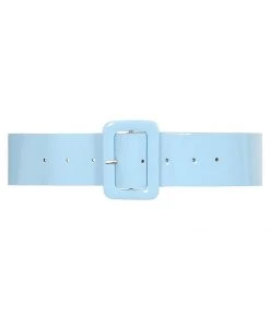 Collectif Sally 50's PVC Belt Light Blue