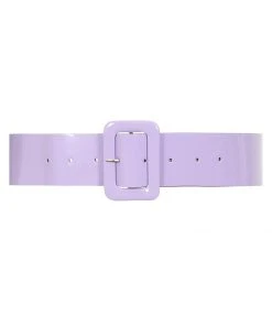 Collectif Sally 50's PVC Belt Lilac New In