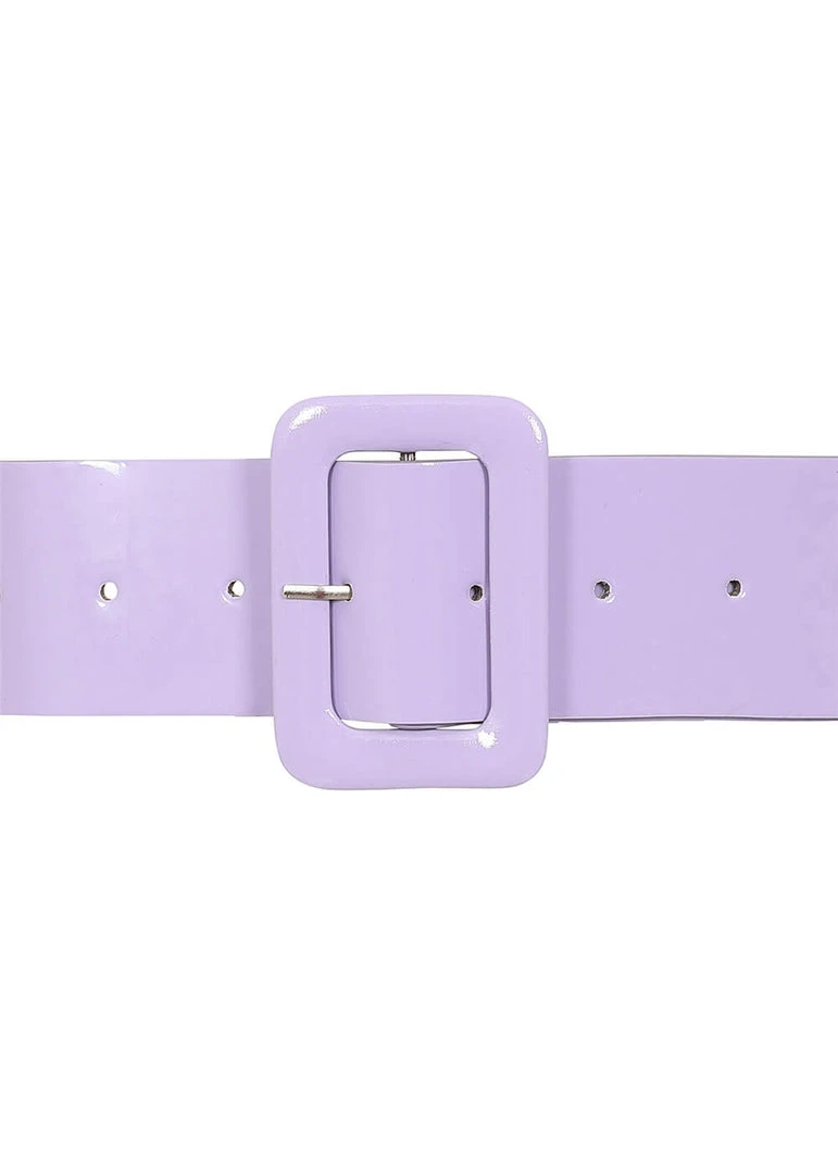 Collectif Sally 50's PVC Belt Lilac New In
