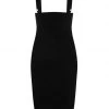 New In Collectif Karen Suspender 50's Pencil Skirt Black