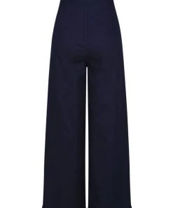 Collectif Kiki High Waisted 50's Jeans Navy Colour New In