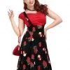 Collectif Alexa Apple 50's Swing Skirt Multi