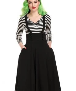 Collectif Ronnie 50's Swing Skirt Black