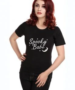 Collectif Spooky Babe T-Shirt Black