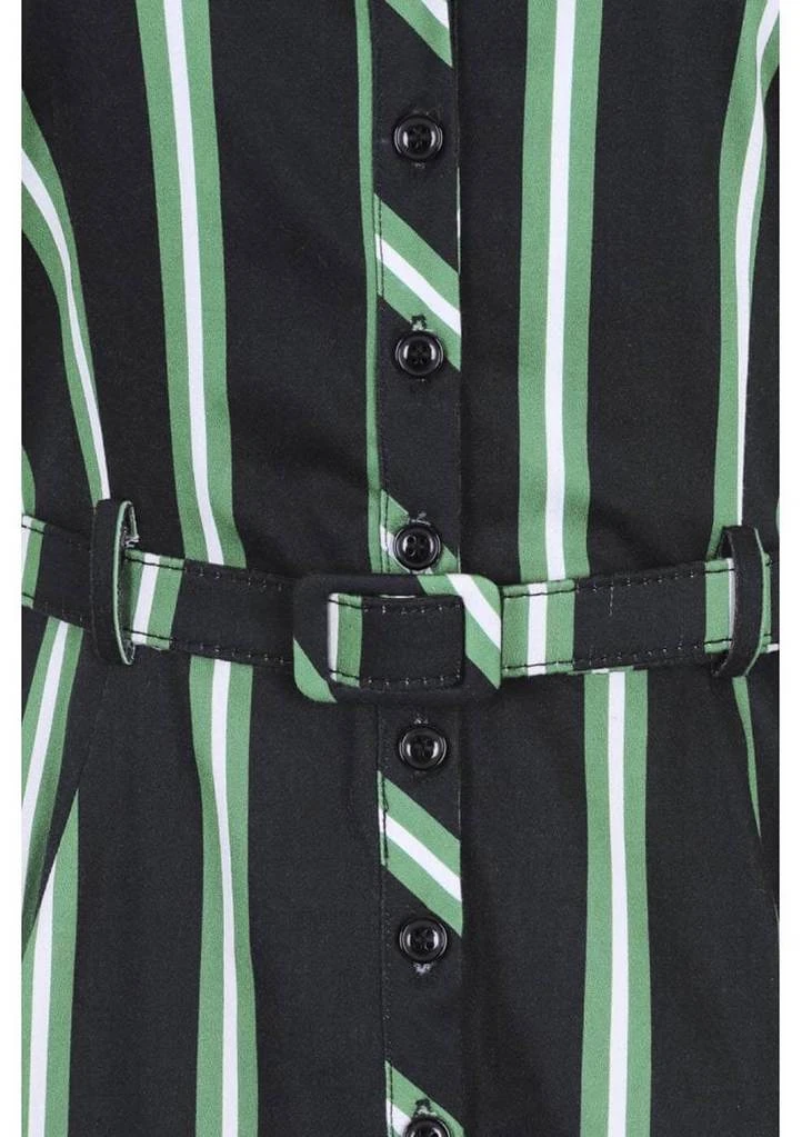 New In Collectif Caterina Witch Stripes 50's Swing Dress Black