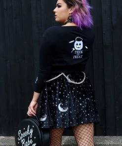 Collectif Abigail Trick Or Treat 50's Cardigan Black New In