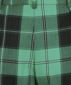 Collectif Rada Foliage Check 60's Trousers Multi