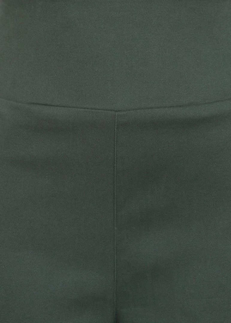 Collectif Rosamonde High Waisted 40's Trousers Green New In