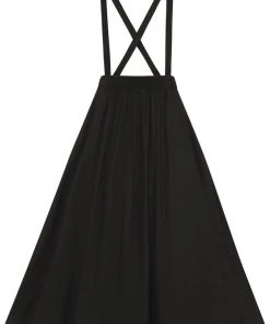 Collectif Morgan Midi 60's Swing Skirt Black