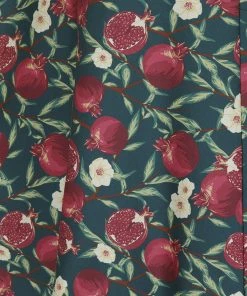 New In Collectif Silvia Pomegranata 50's Swing Skirt Teal