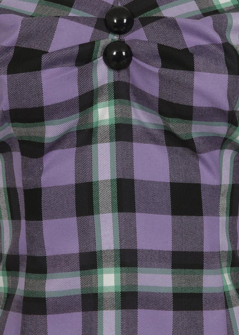 New In Collectif Dolores Hocus Pocus 50's Top Lilac