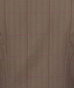 New In Collectif Lea Herringbone 40's Riding Jacket Brown